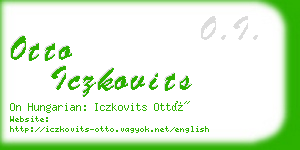 otto iczkovits business card
